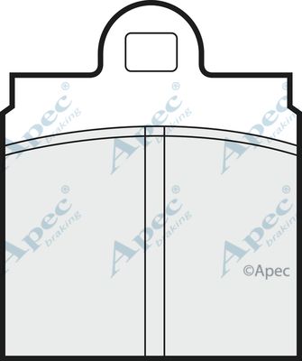APEC BRAKING Комплект тормозных колодок, дисковый тормоз PAD133